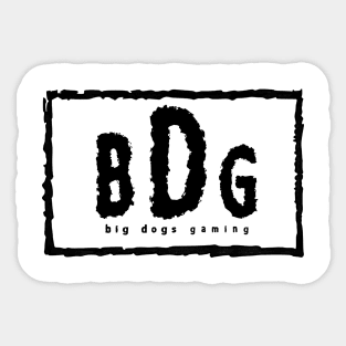 BIg Dogs Gaming - B.D.G. Black Logo Sticker